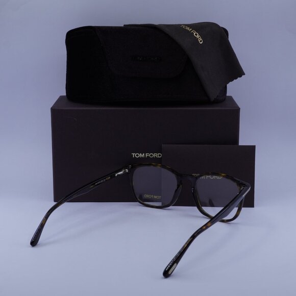Tom Ford FT5505 052 Eyeglasses Dark Havana 52mm Square Frame - Picture 10 of 10
